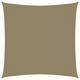 vidaXL Sonnensegel Oxford-Gewebe Quadratisch 3x3 m Beige