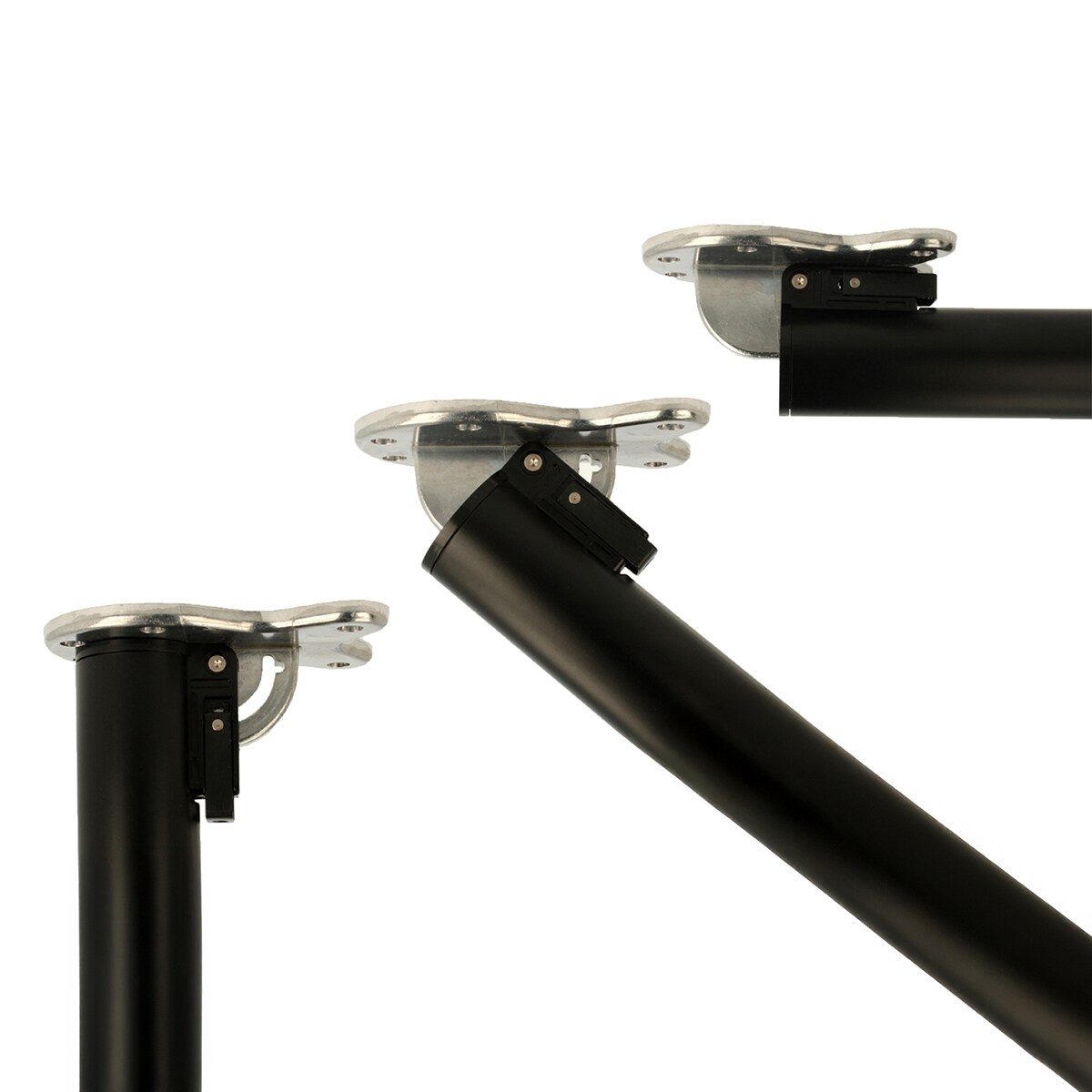 MS Beschläge Abklappbares Tischbein 870mm Schwarz d: 50mm Möbelfuß Tischfuß aus Metall Image