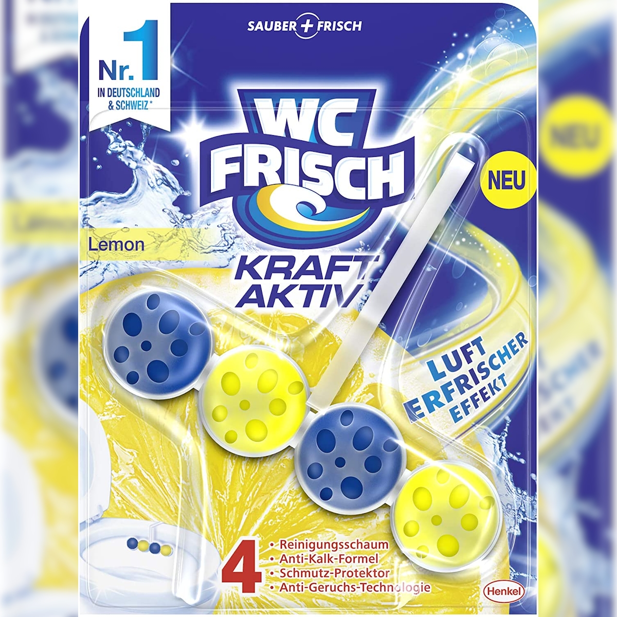 WC-Frisch Kraft Aktiv Duftspüler Lemon WC-Reiniger 50 g Badreiniger Reiniger Image