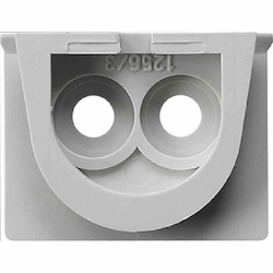 Gira WG AP Leitungseinführung, grau, Schieber mit 2 Einführungen, 001230 Image