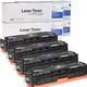 4 Toner Set für HP Color LaserJet CM1300 Series D&C-Tonerkassetten alle Farben kompatibel HP 125A