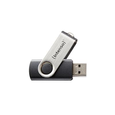 Intenso USB-Stick BasicLine 64 GB schwarz/silber