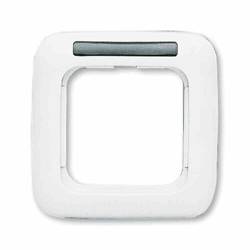 Busch-Jaeger REFLEX SI Rahmen, 1f, alpinweiß, glänzend, horizontal, Textfeld/Beschriftungsfläche, Kunststoff, geeignet für Unterputz-Installation Image