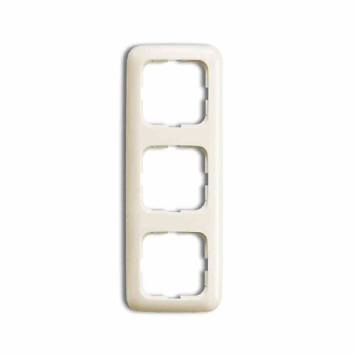 Busch-Jaeger DURO 2000 SI Rahmen, 3f, weiß, glänzend, Kunststoff, geeignet für Unterputz-Installation, Kunststoff Image