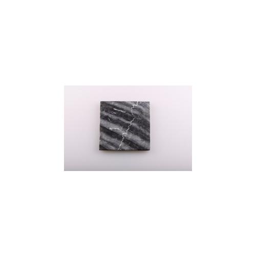 Teller, Kerzenteller Naturstein im Quadrath 10 x 10 cm, mit Filzgleiter