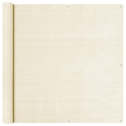 vidaXL Balkon Sichtschutz Creme 120x300 cm HDPE Image