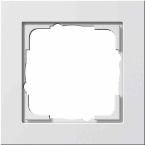 Gira E2 Rahmen, 1f, reinweiß, glänzend, Kunststoff, Unterputzmontage, Thermoplast, 021129
