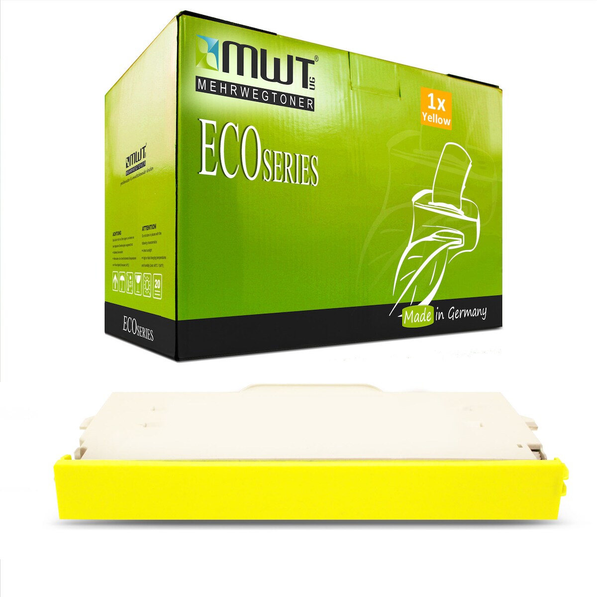 1 Mehrwegtoner kompatible Lasertoner ersetzt Lexmark 020K1402 Yellow Image