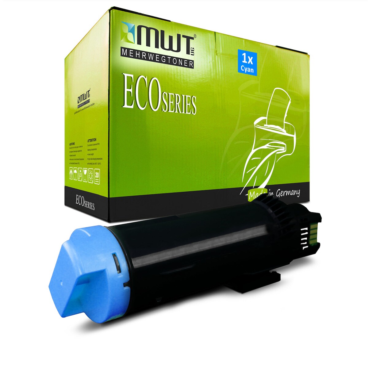 1 Mehrwegtoner kompatible Lasertoner ersetzt Dell 593BBSD 4R6JN Cyan Image