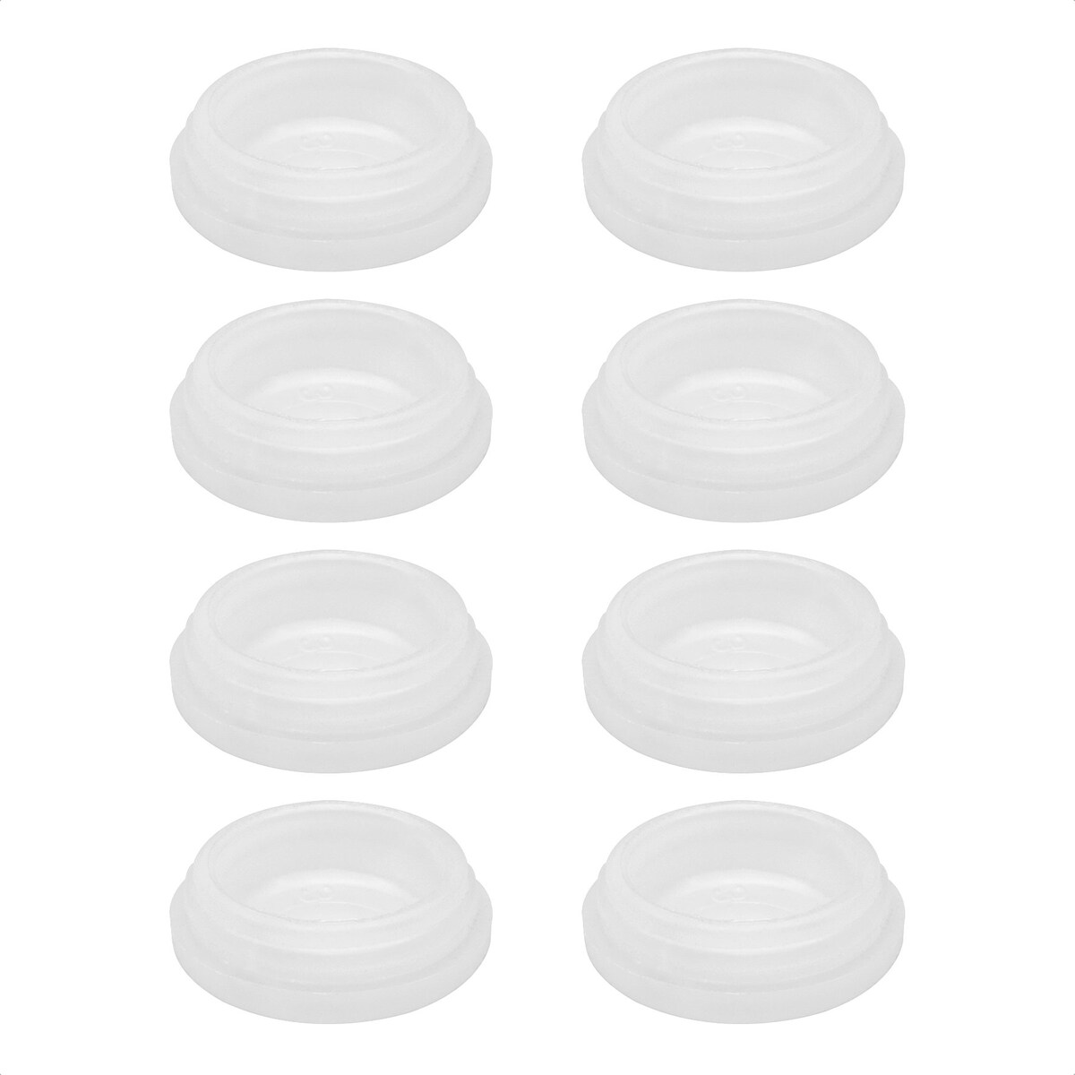 WAGNER QuickClick® Plastikgleiter antirutsch STOPP - 8er-Set Ersatzgleiter Ø 20 mm - für Basis Ø 20 mm, DE Ware-15824400 Image