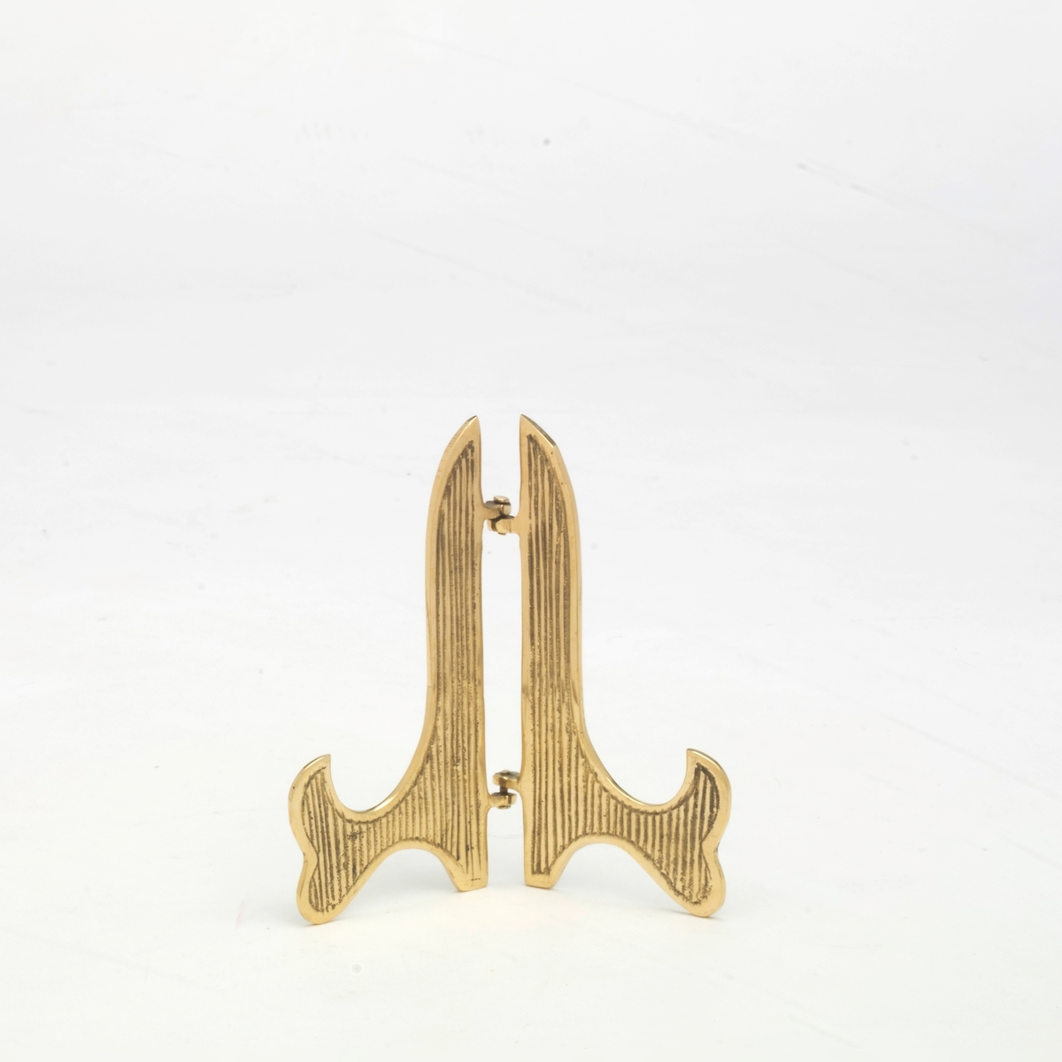 Buchhalter, Tellerständer Messing Gold Höhe 12 cm Image