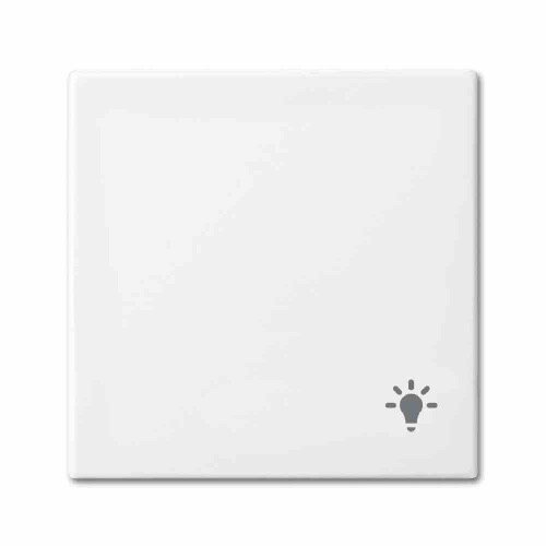 Busch-Jaeger BUSCH-BALANCE SI Wippe einteilig, Schalter/Taster, alpinweiß, glänzend, Symbol Licht Image