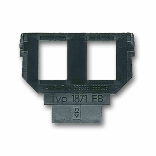 Busch-Jaeger Zentralplatte, Modular-Jack, anthrazit, matt, ohne Beschriftungsfeld Image