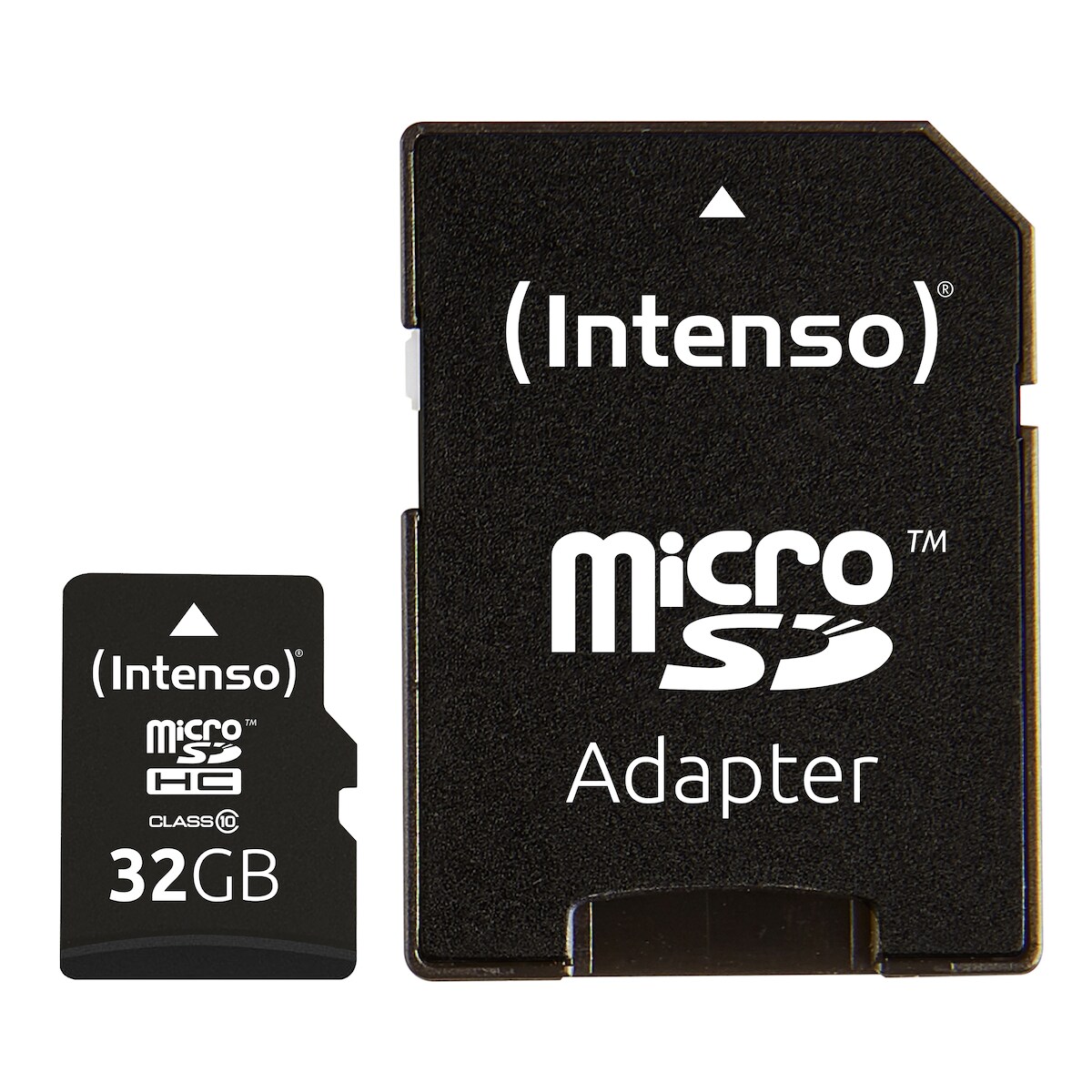 Intenso Micro-SDHC Speicherkarte, 32 GB, 10MB/s Class 10, mit SD-Adapter für Digital Cameras, Camcorders, Notebooks Image