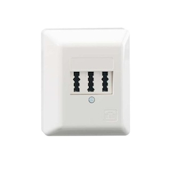 Rutenbeck Anschlußdose TAE 3x6NFN Ap rw 10210109 Image