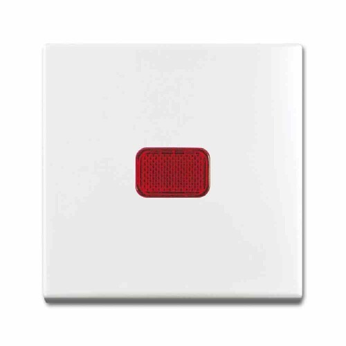 Busch-Jaeger BUSCH-BALANCE SI Kontrollwippe, Schalter/Taster, alpinweiß, glänzend, ohne ISO Aufdruck, mit austauschbarer Linse/Symbol Image