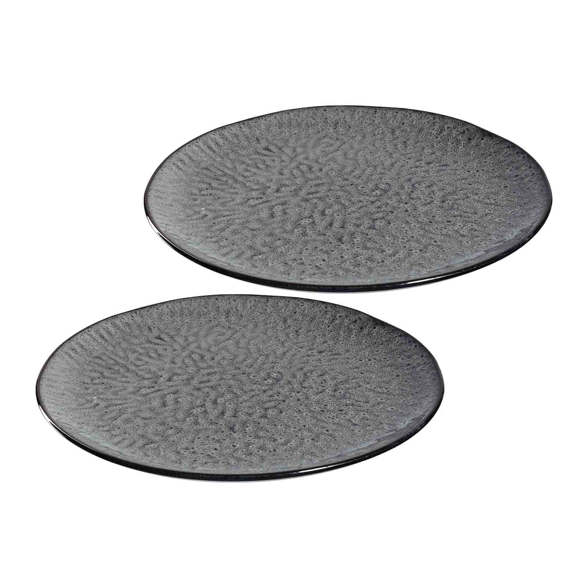 Leonardo MATERA Keramikteller 27 cm anthrazit 2er Set Image