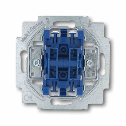 Busch-Jaeger Serienschalter-Einsatz, Beleuchtung mit Glimmlampe, blau, matt, Unterputz, IP20, 2f Image
