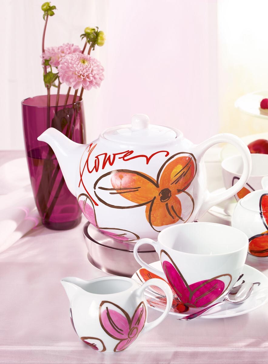 Edding 4200-6999 Porzellan-Pinselstift - 1 - 4 mm, warm colour Set, 6 Farben sortiert Image