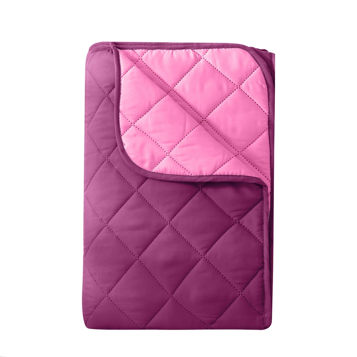 wometo Microfaser Sommer Steppbett 135x200 lila & pink-violett / OEKO-TEX / kochfest 95° / Leichtsteppbett für heiße Tage / ohne Bezug verwendbar Image