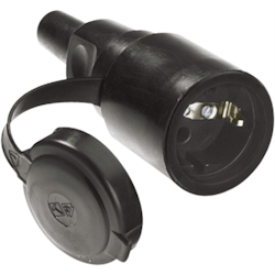 BACHMANN Vollgummikupplung schwarz, mit Deckel IP 44 Image