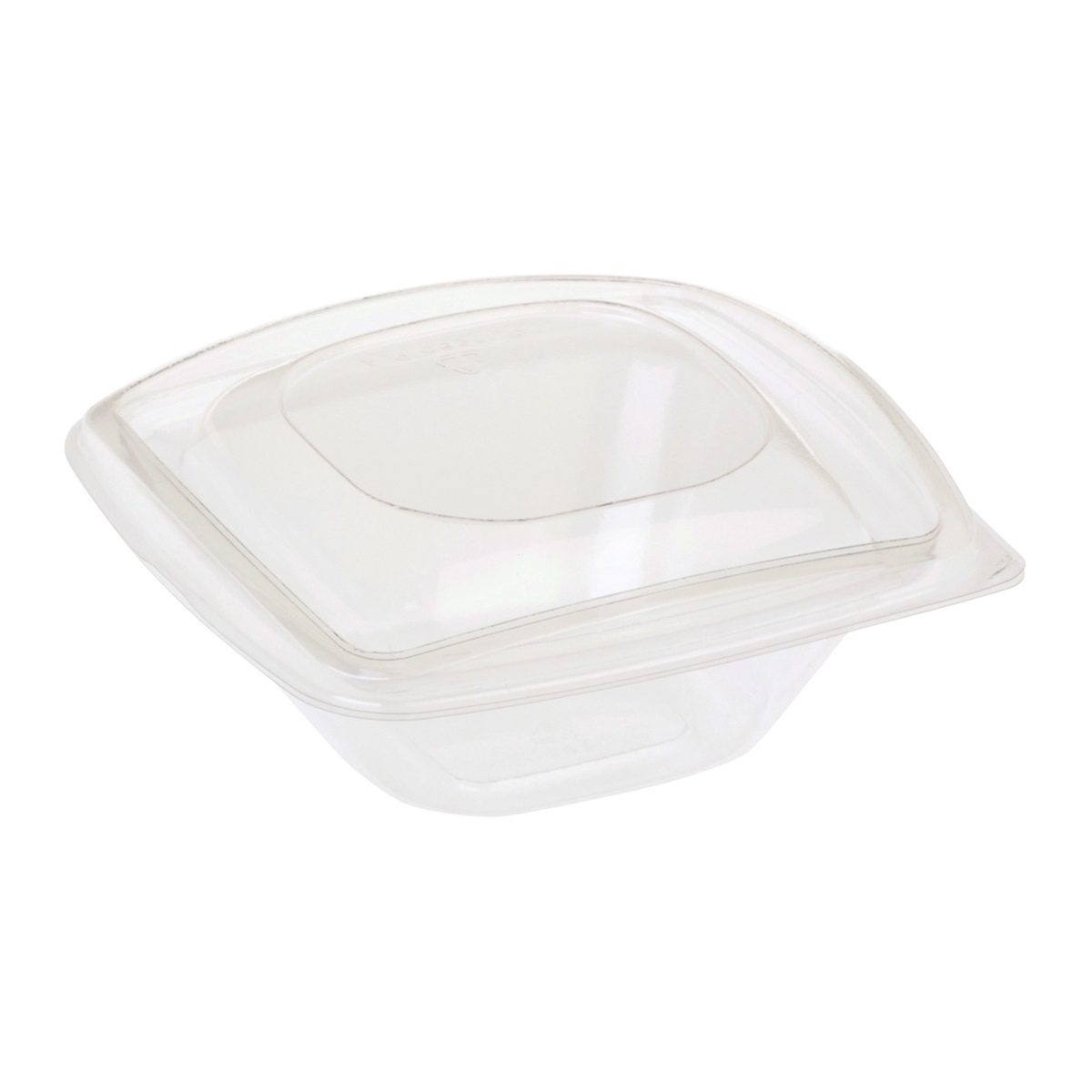 VEPATIM 80x BIO Salatschalen mit Deckel aus Bio-Kunststoff (PLA) transparent 240 ml Image