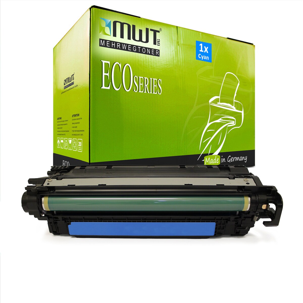1 Mehrwegtoner kompatible Lasertoner ersetzt Canon 732C 6262B002 Cyan Image