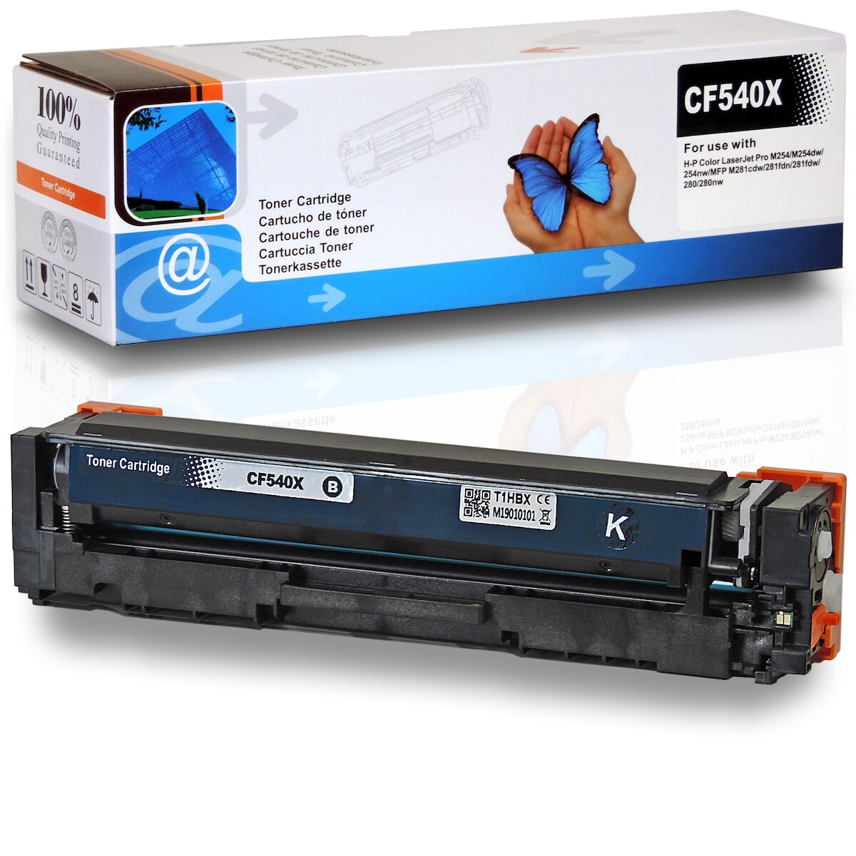 D&C Toner für HP Color LaserJet Pro MFP M281fdn Tonerkassette Schwarz 2.800 Seiten kompatibel HP Color LaserJet Pro MFP M 281 fdn Drucker 203X, CF540X Image