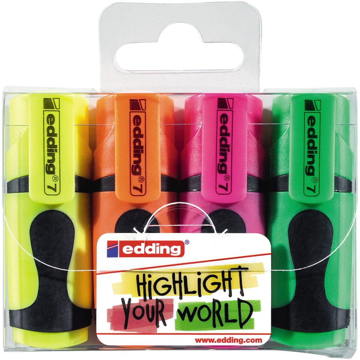Edding Textmarker Mini 7 1-3 mm 4er-Set neon Image