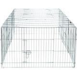 Enclosed Outdoor Run, 84.75" L X 43.75" W X 25.75" H, 36 LBS, Silver