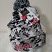 Disney Accessories | Disney Minnie Mouse White And Black Animal Print Embroidered Logo | Color: Black/White | Size: Os