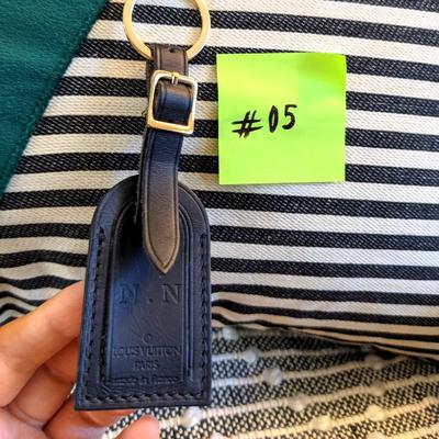 Louis Vuitton Other | Louis Vuitton Black Luggage Tag | Color: Black | Size: Os