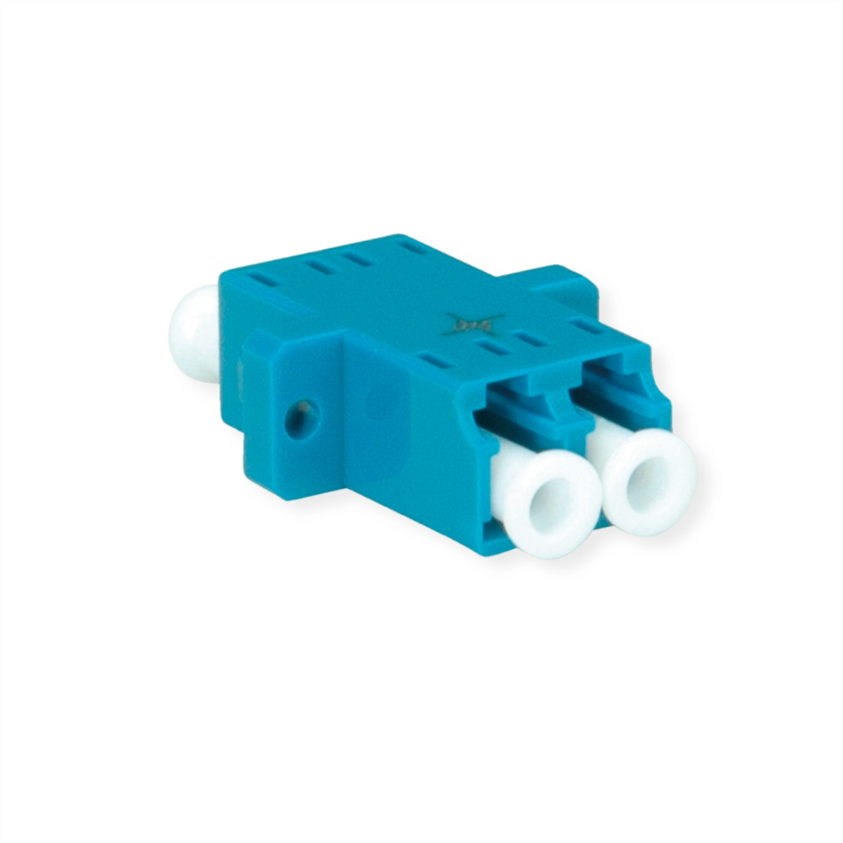 TELEGÄRTNER LC Duplex Kupplung, Single- u. Multimode, Keramikhülse, Kunststoffgehäuse blau Image