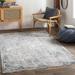 Pinjarra 6'7" Round Modern Light Gray/Charcoal/Medium Gray/Taupe/Cream/Dark Blue/Gray/Pale Blue/Tan/Navy Area Rug - Hauteloom