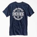 Dickies Men's Worldwide Workwear Graphic T-Shirt - Dark Navy Size S (WSR70)