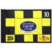 Event-Used #10 Yellow and Black Pin Flag from The Legends of Golf Tournament on April 23rd to 25th 2004