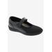 Women's Magnolia Mary Jane Flat by Drew in Black Stretch (Size 5 1/2 M)