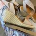 J. Crew Shoes | Like New J Crew Canvas Wedges! | Color: Cream/Tan | Size: 8.5