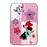 Disney Bedding | Disney Baby Minnie Mouse Blanket 30"X45" Bright Colorful Plush Luxury Throw New | Color: Pink/White | Size: Os