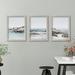 East Urban Home Beach Cove By Tanya Shumkina - 3 Piece Gallery Framed Print w/ Mat Art Set Paper in White | 36 H x 24 W x 1.5 D in | Wayfair