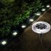 SolarEra Low Voltage Solar Ground Lights 8 LED Garden Waterproof Disk Light Outdoor Pathway Metal Well Light Metal/Steel in Gray | Wayfair