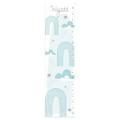 Isabelle & Max™ Sageville Rainbows & Clouds Personalized Growth Chart Canvas | 39 H x 10 W x 0.5 D in | Wayfair FF81BD21C05F49D2B8149994C20A445F
