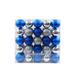 The Holiday Aisle® Ball Ornament Set of 50 Plastic in Gray/Blue | 1.97 H x 1.97 W x 1.97 D in | Wayfair CHD-TA040