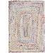 White 27 x 0.24 in Area Rug - Bungalow Rose Hurst Abstract Handwoven Cotton Ivory/Multi Area Rug Cotton | 27 W x 0.24 D in | Wayfair