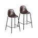 Steelside™ Darby Counter & Bar Stool Upholstered/Metal in Brown | 33.86 H x 18.11 W x 17.72 D in | Wayfair 581FB7A6452E4A9C97F176238C7CC15E