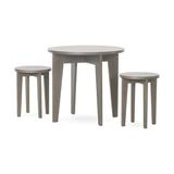 Child Craft kids Geo Round Wood Table & Chair Set (2 Stools Included) Wood in Gray | 22.5 H x 23.5 W in | Wayfair F09203.48