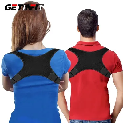 Getinfit-Attelle de posture du dos réglable ceinture de soutien lombaire initiée par la clavicule