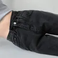 ZOENOVA – jean à jambes larges pour Femme pantalon maman noir bleu taille haute vêtement 2023