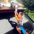 Toy Story – poupée en peluche Sherif Woody Buzz l'éclair 35CM 2 pièces jouet suspendu à