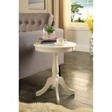 Wood Round Side Table Retro End Table